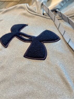 Under Armour ColdGear Fleece Lined Hoodie Gray Medium
